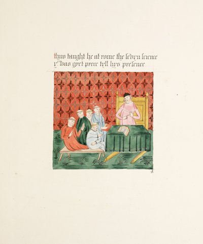 Ms. New Coll 380, f13r. Les antiquités de la cathédrale Sainte-Marie, Carlisle, dessinées par Robert Carlile, 1795 (plume et encre et aquarelle sur papier) - Robert Carlile